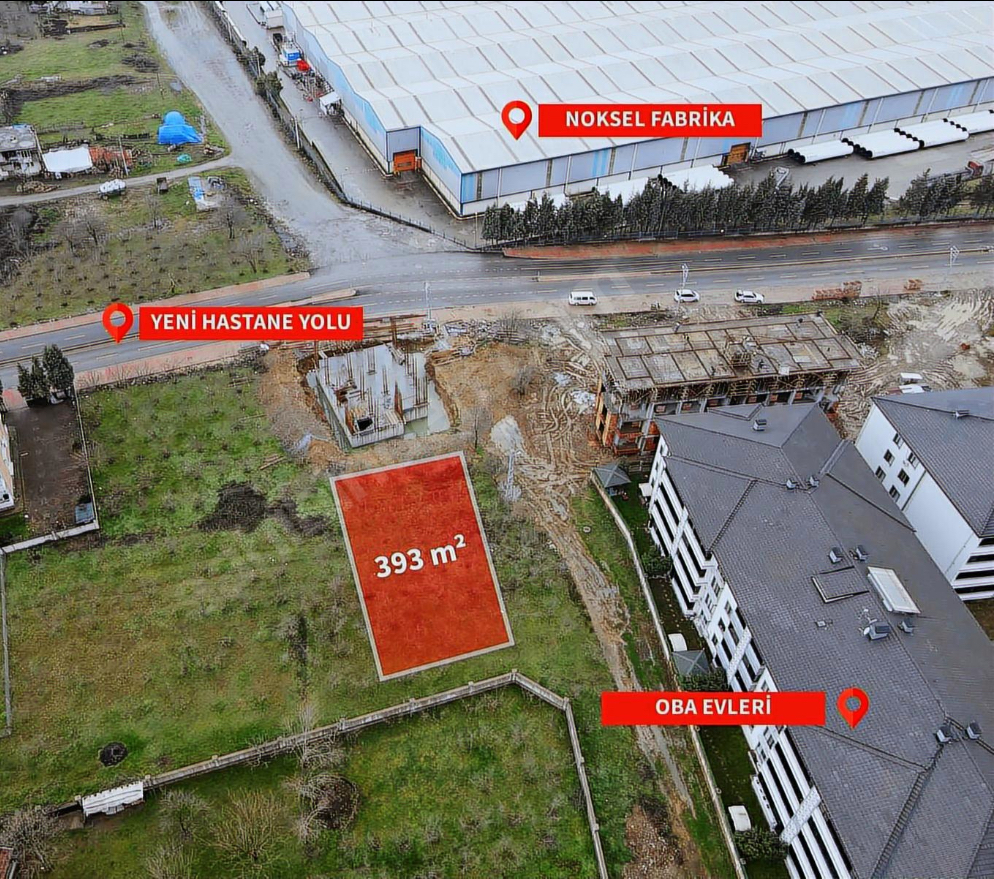 ALPER ATALA GAYRİMENKUL SAKARYA / HENDEK  YENİ MH. 393M² 4 KAT İMARLI ARSA (TAKAS)